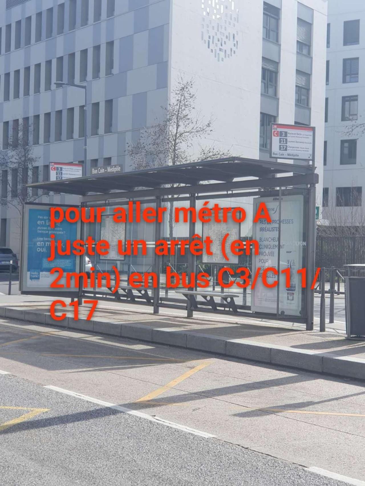 Medipole T2 Avec Un Garage Gratuit Sur Place, 16Min A Centre Ville Lyon En Metro A Віллербанн Екстер'єр фото
